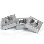 M6 - 6mm Square Nuts Square Thin Nut Bright Zinc Plated DIN 