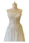 Leaf Pattern Maxi Length Wedding Dress