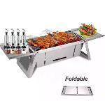 Herzberg HG-04159: Foldable Tabletop Steel Barbeque Grill