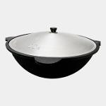 Cast iron cauldron with a lid, 22 liters