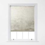 Crushed Velvet Roller Blind 6ft - Oyster