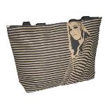 linen fabric stylish summer beach bag