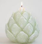 Artichoke candle - green (large)