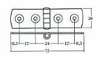 Nautical Sector Hinges / Hinges Naval Sector - Art. N / 7520 / IL