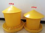 25kg plastic chicken feeding pan,trough,bucket