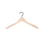 50 hangers raw wood without bar - black hook