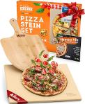 Pizza stone, pizza stone for oven, grill & gas grill, original stone oven exper