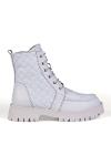 Off-White Quilted Leather Daily Genuine Leather Boots Women's Boots