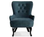 Armchair Alora in bluegreen, 59x58x84 cm