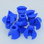 CNC lathe turning PE plastic parts