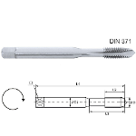 MACHINE Tap Form B, Undersized diam. 4H, Metric