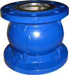 Axial check valve