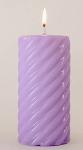 Pillar candle Blossom - lavender (large)