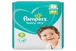 Pampers Baby-Dry Nappies Size 6 15+kg, 33+ lbs 19’s