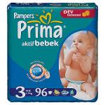 Pampers Prima Aktif Bebek 3 Midi, Diapers 4-9 Kg, 96 Pcs