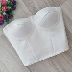 White Satin Corset Bustier Bridal Corset