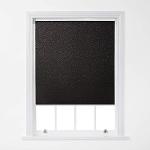 Glitter Roller Blind 5ft - Black