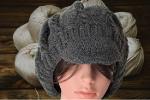 unisex newsboy cap in cashmere