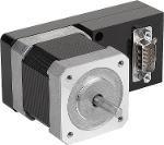 Stepper motor with integrated positioning control