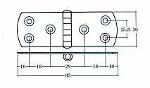 Nautical Sector Hinges / Hinges Naval Sector - Art. N / 08530 / IL