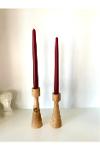 Wooden Candle Holders (Set of 2)
