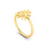 Sun Face Ring Celestial Beauty