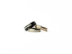 Gold waving colour ring