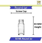 Round Glass Jar