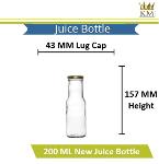 Glass Fruit Juice Bottle