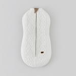 Cocoon knitted swaddling Jasper with arans Cream