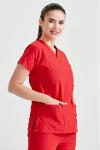 Red Medical Scrub Set - Classic