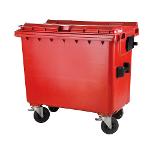 Plastic container 660 flatid red