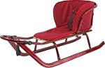Sled with footrests and mattress - maroon wholesale