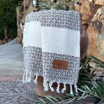 Set of 2 small Hamam towels