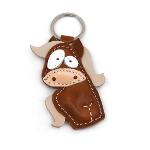 Icelandic Horse Leather Animal Keychain