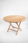 Teak folding table