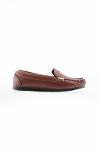 Rok women's loafer shoes with brown V accessories