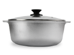 Aluminum pot Brizoll 6 l with a glass lid