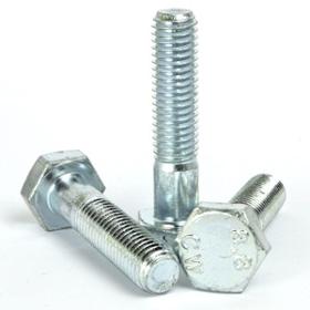 M4 x 35mm Partially Threaded Hex Bolt High Tensile Bright Zi