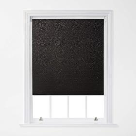 Glitter Roller Blind 3ft - Black