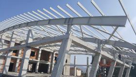 Aydin Cine Wedding Hall Steel Structure Roof Construction Work