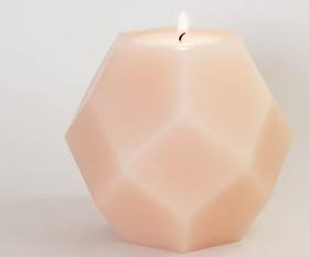 Scented candle Poli - beige