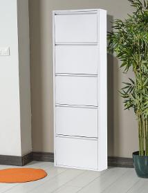 Gowoll shoe cabinet (5 flaps white)