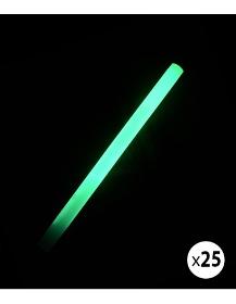 25 Fluorescent Glow Sticks 24cm