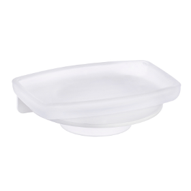 Neva White Square Soap Dish