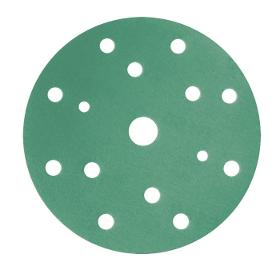 green sanding disc Ø 150mm - 15 holes P360 100p.