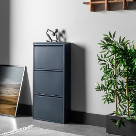 Gowoll shoe cabinet (3 flaps anthracite)