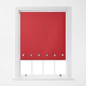 Square Eyelet Roller Blind 4ft - Red