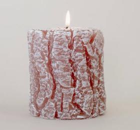 Tree Trunk candle - light brown (small)