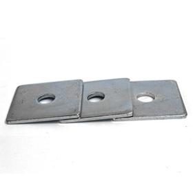 M12 x 65mm x 6mm Square Plate Washers Heavy Duty Bright Zinc